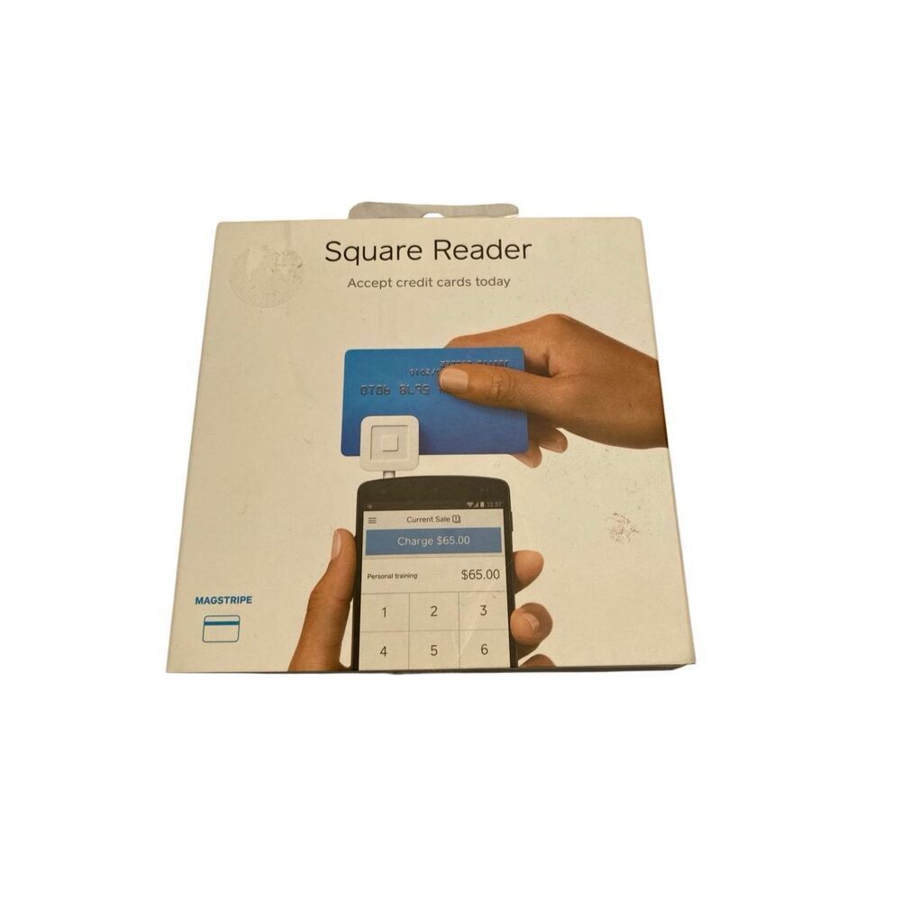 Square Reader Magstripe Credit Card Reader Open Box White Mobile POS Unit